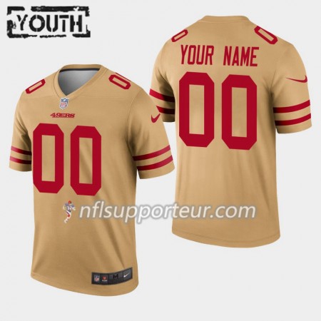 Maillot Enfant San Francisco 49ers Personnalisé Nike Gold